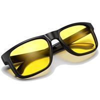 Night Driving Glasses Sunglasses for Men Women, UV400 Retro Polarized Glasses Unisex Classic Ultralight, with Folding Case & Cleaning Cloth, Suitable for Driving, Traveling, Cycling, Fishing