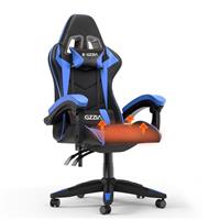 bigzzia Gaming Chair with Heated Cushion, Ergonomic Video Game Chairs with Pillow and Lumbar Support (Without Heated Cushion, White)