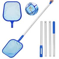 Epesl 6FT Swimming Pool Skimmer Net - Pond Leaves Cleaning Fine Mesh Rake Net - 4 x Detachable Intensify Aluminum Pole