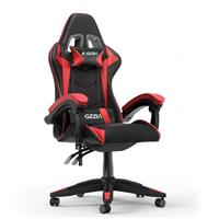 bigzzia Gaming Chair with Heated Cushion, Ergonomic Video Game Chairs with Pillow and Lumbar Support (Without Heated Cushion, White)