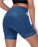 Sportneer Padded Cycling Shorts Women - 4D Padded Bike Shorts with 3 Pockets for Mountain Bike and Road Bike