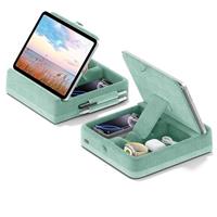 KDD Tablet Pillow Holder, Foldable ipad Cushion Pillow Stand with Storage and Stylus Mount for Bed, Lap, Desk, Adjustable Tablet Rest Cushion for iPad Pro 13, iPad Air, Mini, Book 4-13"