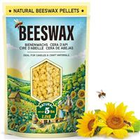 Beeswax Pellets for Candle Making, Organic Beeswax for Candles, DIY Projects, and Skin Care Supplies