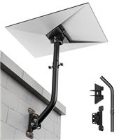 Starlink Gen 3 Mount 360 Adjustable V3 Starlink Wall Mount Starlink Gen3 Pole Mounting Kit with Starlink Gen 3 Pipe Adapter for Gen3 Starlink Internet Kit Satellite