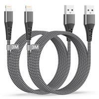 iPhone Charger Cable 3m 2Pack [Apple MFi Certified], Lightning Cable 3m Long iPhone Cable Fast Charge iPhone USB Cable Nylon iPhone Charging Cable Lead Wire for iPhone 14/13/12/11 Pro Max/XS/8/7/iPad