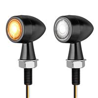 Justech 2pcs 12V E24 Mini Motorcycle LED Flowing Light Unive
