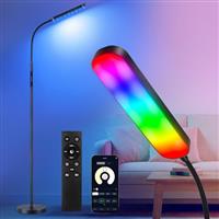 OUTON LED Floor Lamp 15W 1500LM, Dimmable Adjustable Modern Standing Light with 4 Color Temperature, Remote & Touch Control, 1 Hour Timer for Reading Living Room Bedroom Office Sewing