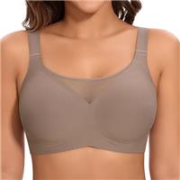 Cavotor Non Wired Bras for Women Seamless Push Up Bra T Shirt Soft Comfort Support Bras for Saggy Breasts Lace Wireless Bralettes with Bra Extender