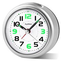 Ayybboo Alarm Clocks Bedside Battery Powered Analogue Non Ti