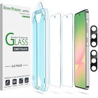 amFilm 2 Pack OneTouch Tempered Glass Screen Protector for Samsung Galaxy