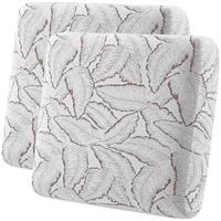 Fuloon Sofa Seat Covers, Soft Knitted, Grey Reed, Set of 3,