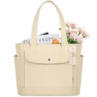 IGOLUMON Corduroy Tote Bag for Women with Magnetic Snap Fron