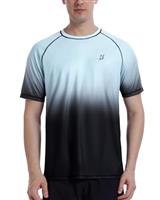Roadbox Men's SPF 50+ Swim Rash Vest Short Sleeve, UV Sun Protection Shirts Quick Dry, Watersports Breathable Tops for Diving Surfing Running Sport