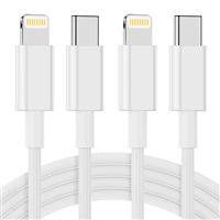 Nebite USB C to Lightning Cable 2PACK 1.8M MFi Certified Braided iPhone Charger USBC Fast Charging Cable Compatible with iPhone14/13/12/11 ProMax/iPad etc.