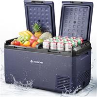 AAOBOSI 75L Car Fridge, IPX4 Waterproof Dual Zone Camping Fridge Freezer with APP Control, 12V/240V, -20C to 20C Ideal for Campervan, Truck, Boat, Motorhome, Travel Picnic