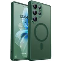 CANSHN Magnetic for Samsung Galaxy S25 Ultra Case(6.9 Inch), Upgraded [Full Camera Protection] [Compatible with Magsafe] [Translucent Matte] Shockproof Protective Phone Cover