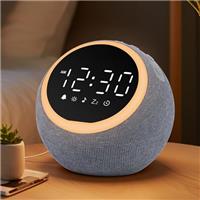 Mee 2ou Smart Digital Alarm Clock with White Noise, 25 Sounds, Night Light, Snooze, Sleep Timer, Adjustable Volume & Brightness Mains Powered Bedside Alarm Clock for Kids, Girls, Adults, Bedroom Use