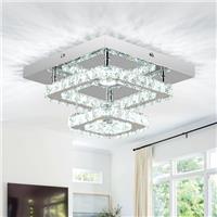 RHEAFON Modern Crysal Chandelier Ceiling Light Fixture Chandelier for Bedroom Dining Room Living Room Hallway Kitchen
