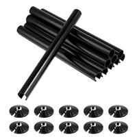 10PCS Radiator Pipe Covers and Collars, 15mm x 200mm Pipe Sn
