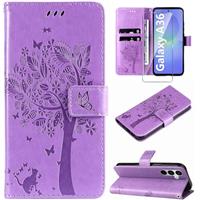 Hancda Phone Case for Samsung Galaxy A36 5G Leather Cover