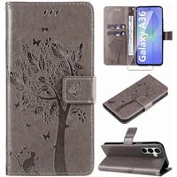 Hancda Phone Case for Samsung Galaxy A36 5G Leather Cover