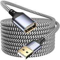 3BAO USB Extension Cable, Braided USB 3.0 Extender Cable Type A Male to A Female Data Transfer Extension Cord with Gold-Plated Connector for USB Flash Drive/Hard Drive/Printer/Webcam