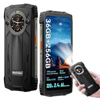 Blackview BV8200 Rugged Phone, 36GB RAM + 256GB ROM Rugged Smartphone Android 14, Helio G100, 170-Lumen Dual LED Flashlights, 120Hz 6.5" FHD+1.3" Rear Display, 50MP+32MP+13MP Camera, 8800mAh Battery