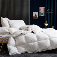BedFabtasy DuvetLuxury Goose Feathers Down Duvet100% Organic Cotton Cover & Down Proof FabricHotel Quality Quilt with 8 Corner TabsMachine Washable
