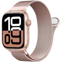 Patented Milanese Loop Compatible with Apple Watch Straps 46mm 38mm 40mm 41mm 42mm 44mm 45mm 49mm for Women Men, Magnetic Bands for iWatch Strap Series 10 9 8 7 6 5 4 3 SE2 SE Ultra2 Ultra