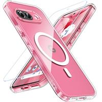 Hensinple Magnetic for Google Pixel 10 Case/Google Pixel 10 Pro Case with Tempered Glass Screen Protector, Fit for MagSafe, 360 Shockproof Matt Back Cover