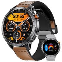 LIGE Military Smart Watch for Men Answer/Make Call, 5ATM Waterproof 730mAh 1.75" AMOLED Screen Fitness Watch with Heart Rate/SpO2/Sleep Monitor 110+ Sport Modes for Android iOS 2025