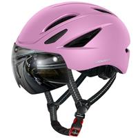 Odoland Bike Helmet - Adult Bicycle Helmet with Detachable Magnetic Goggles Visor - Mountain Road Cycling Certified Lightweight Helmet Adjustable for Men Women