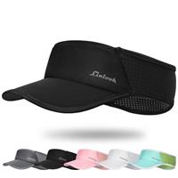 Linlook Sports Sun Visor for Men & Women Breathable Mesh, Stretchy Foldable Cooling Visor Hat for Running, Golf, Tennis, Hiking