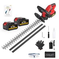 CONENTOOL 22 Cordless Hedge Trimmer, 21V 4000mAh Electric Hedge Trimmer, Branches up to 20mm Thick, 850W Hedge Trimmers with Rechargeable Battery and Charger for Garden