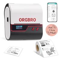 ORGBRO Z3 Label Maker Machine with Tape, Portable Bluetooth Thermal Label Printer for Printing 1/2/3 Inch Labels