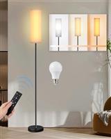 TONGLIN 165CM Floor Lamp for Living Room, 3 Color Temperatures, Foot Switch, Modern Tall Standing Lamp with 9W LED Bulb Included
