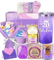 Awfrky Birthday Gifts for Women, Purple Gift Box Set for Mom Sister Female Friends Wife Girlfriend Daughter, Unique Gifts for Women Who Have Everything