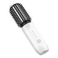 NeuWee Cordless Hair Curling Brush, Mini 3 in 1 Hot Hair Brush with 4 Temperatures, Outdoor Heated Curling Iron and Travel Straighteners, 7000 mAh USB Rechargeable Curling Wand Brush