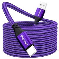 Extra Long USB C Cable, PS5 Controller Charging Cable Braided for Samsung Galaxy S20/S10/S9, Huawei, PS5, Xbox Series X/S Controller, Switch Pro Controller