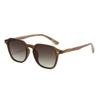 YAMEIZE Retro 70s Double Bridge Rectangle - Sunglasses for W
