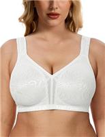 WingsLove Women's Full Coverage Plus Size Everyday Bra Minimizer Wireless Non Padded Wide Straps Comfort and Support for Large Bust