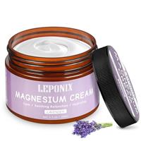 Magnesium Cream for Sleep & Muscle Relaxation - Soothing Topical Magnesium Lotion for Leg Cramps, Pain Relief & Better Sleep | Hydrating Magnesium Body Butter for Adults 35+, Sensiors & Kids