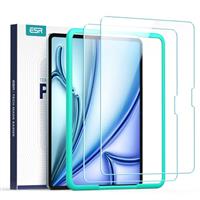 ESR 2 Pack Screen Protector for iPad Mini 7/A17 Pro, iPad Mini 7/6th Generation(2024/2021) 8.3 inch, Anti-Scratch Tempered Glass with Easy-Installation Frame, HD Clear, Support Apple Pencil Pro/USB-C