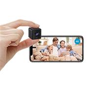 AOBOCAM Mini Camera for Home 4K HD Indoor 5H Battery Life Mini Wireless WiFi Security Camera APP Control Smallest Surveillance Camera for Room Nanny Cam with Motion Detection Night Vision (black 1)