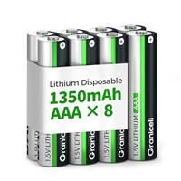 Granicell Lithium AAA Batteries, 1.5V, 1350mAh