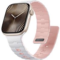 Bandletic Magnetic Strap Compatible with Apple Watch Strap 44mm 45mm 46mm 49mm 42mm 41mm 40mm 38mm Women Men, Soft Silicone Sport Strong Magnet Strap for iWatch Series 10 9 Ultra 2 SE 8 7 6 5 4 3 1