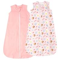 LILBESTIE Baby Sleep Bag 0.5 TOG, 100% Cotton Summer Sleeping Bag Baby Sleep Sack Baby Sleepsuits 0-18 Months