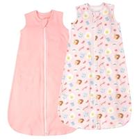 LILBESTIE Baby Sleep Bag 0.5 TOG, 100% Cotton Summer Sleeping Bag Baby Sleep Sack Baby Sleepsuits 0-18 Months
