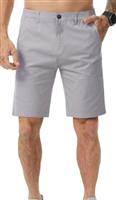 Zetieny Mens Chino Shorts Summer Cotton Short Smart Casual Outdoor Half Pants Stretch Slim Fit