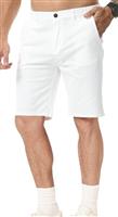 Zetieny Mens Chino Shorts Summer Cotton Short Smart Casual Outdoor Half Pants Stretch Slim Fit